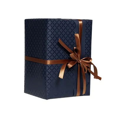 Papier cadeau Grata bleu mat motif brillant recto-verso 70 cm x 25 m 100% recyclé 80 g/m² – Le rouleau - Papier cadeaux couchés à motifs-4