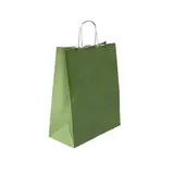 Sacs kraft vert tilleul à poignées torsadées 19+8x23,5cm 90g/m² (x50) - Sacs cadeaux, Boîtes cadeaux & Coffrets fête des pères