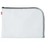 Pochette universelle de rangement A6 SIGN EVA Mesh – blanc ajouré & zip noir – L 21 x H 16 cm - Porte-blocs, Sacoches, Trolleys