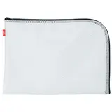 Pochette universelle de rangement A4 SIGN EVA Mesh – blanc ajouré & zip noir – L 34 x H 24,5 cm - Porte-blocs, Sacoches, Trolleys