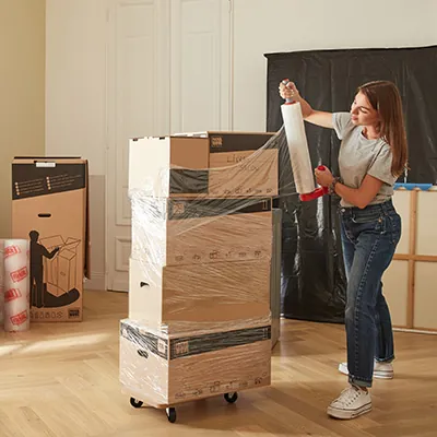 Caisse carton - Caisse américaine carton - Carton déménagement 72L - carton simple cannelure 60 x 40 x 30 cm - Lot de 20 - Caisses américaines cartons-4
