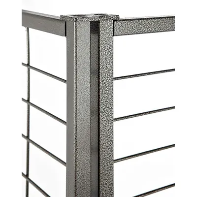 Inserts doubles pour présentoir grille ø 16 mm - Gris martelé - Présentoirs grilles-3