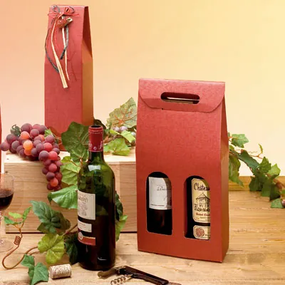 Boîtages 2 bouteilles carton - Coffrets pour bouteilles de vin, Boîtes pour bouteilles de vin-2