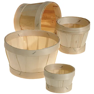 Bourriches rondes sans couvercle - Paniers bois, Caisses bois-2
