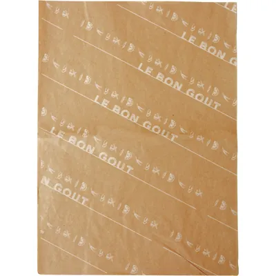 Mousseline brune imprimée format 30 x 40 cm 30 g/m² - Papier mousseline - Paquet de 10 kg - Papiers de soie pour boulangerie