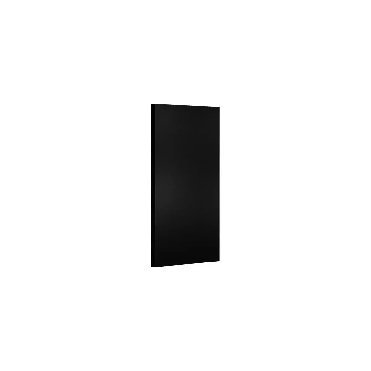 Fond plein d'angle extérieur noir sablé 20x40 - Ligne Store noir Sablé pas de 25 mm