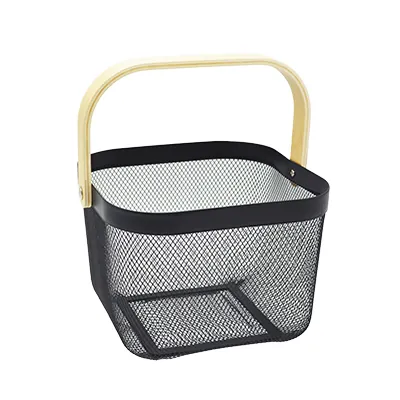 Panier libre-service métal mesh carré 8 litres - Paniers magasin