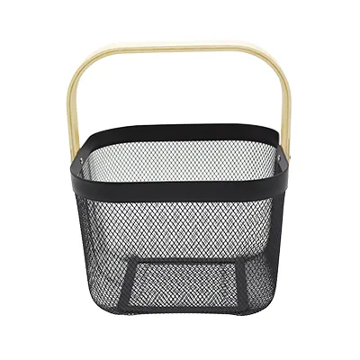 Panier libre-service métal mesh carré 8 litres - Paniers magasin-3