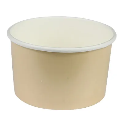 Pot à glace carton 165 ml ø 8,6 x 5,2 cm - Pot à dessert - Brun - Lot de 50 - Bols et pots en carton et kraft