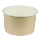 Pot à glace carton 165 ml ø 8,6 x 5,2 cm - Pot à dessert - Brun - Lot de 50 - Bols et pots en carton et kraft