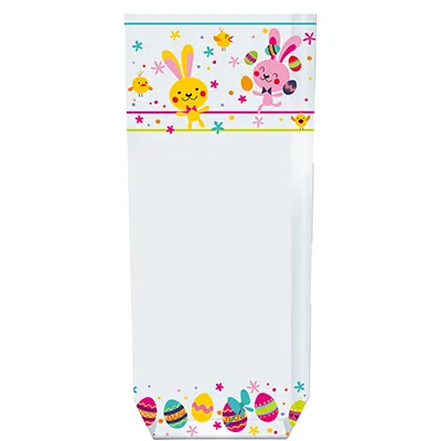 Sachet confiserie Pâques 12 x 26 cm Polypropylène 35µ - Paquet de 100 - Sachets bonbon, Sachets confiserie