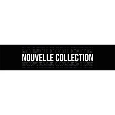 Affiche vitrine Nouvelle Collection horizontale 80 x 25 cm Noir / Blanc - Affichage vitrine - Affiches Ventes Privées, Affiches Nouvelles Collections