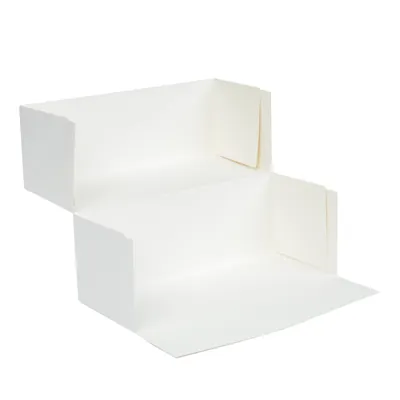 Boîte à bûche de Noël blanche 35 x 11 x H 10 cm 290 g/m² – Paquet de 25 - Boîtes à bûches-2