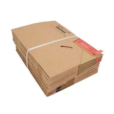 Carton d'expédition Colompac à fond auto et fermeture adhésive Eurobox S 19,5x9,5x9 cm - Boîte carton - Lot de 20 - Cartons d'expédition, Boîtes carton-2