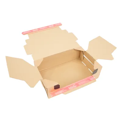 Carton d'expédition sécurisés aller retour Brun Format L 33,6x24,1x14cm - Boîte carton - Lot de 10 - Cartons d'expédition, Boîtes carton-4