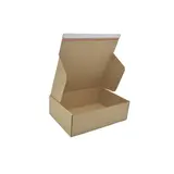 Carton d'expédition e-commerce 38x26x12 cm brun avec bande adhésive - Boîte carton - Lot de 20