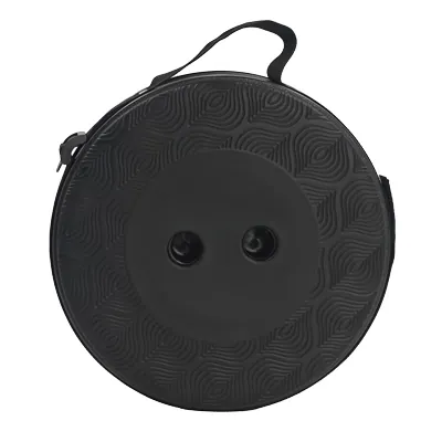 Tabouret télescopique pliant noir plastique Ø25cm H45cm, coussin intégré - Tabourets marchepieds-15