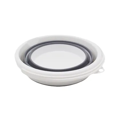 Seau pliable 12L avec poignée ergonomique plastique blanc / gris - Entretien sols-3