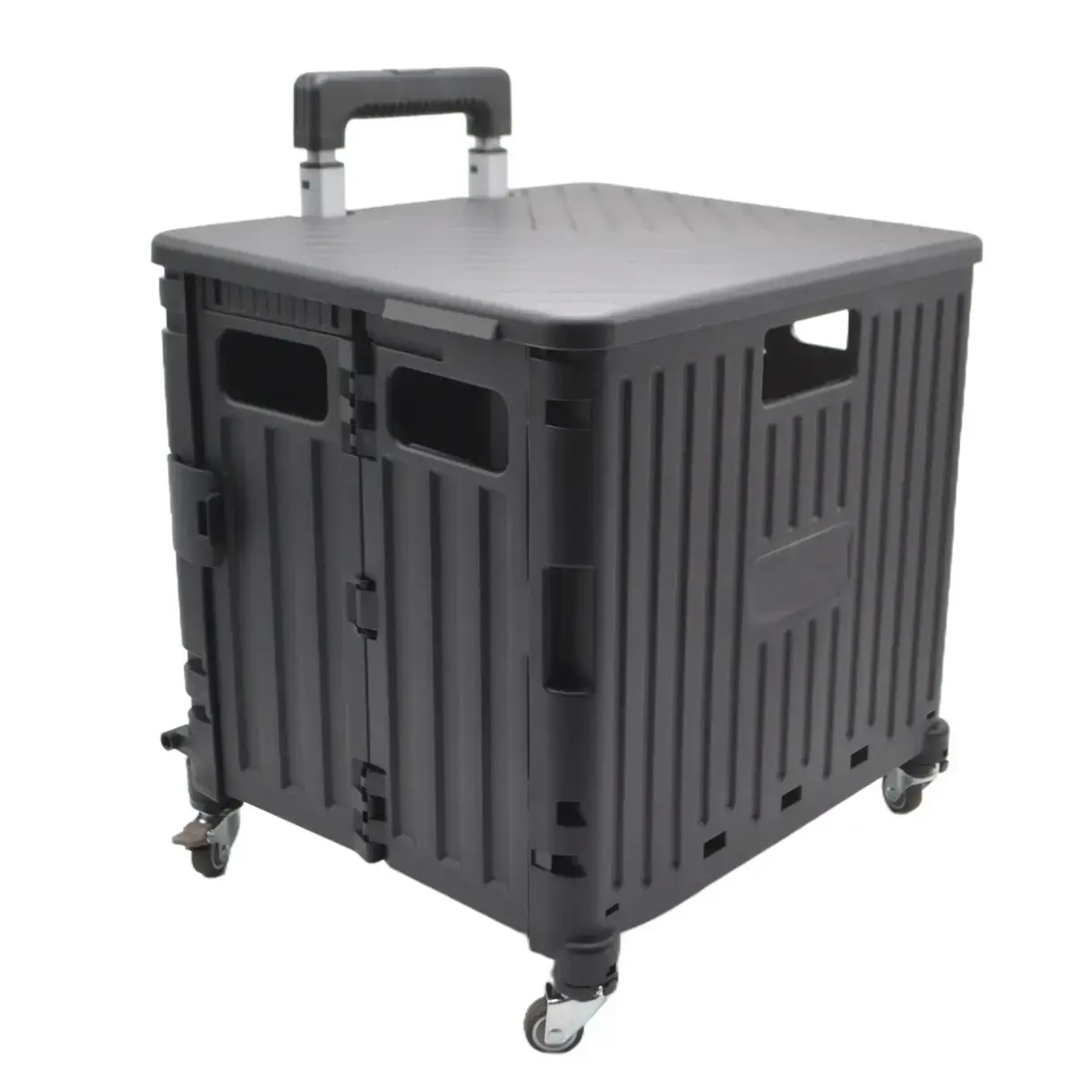 Bac pliant 35 L avec roulettes et poignée télescopique – chariot caisse mobile - Porte-blocs, Sacoches, Trolleys