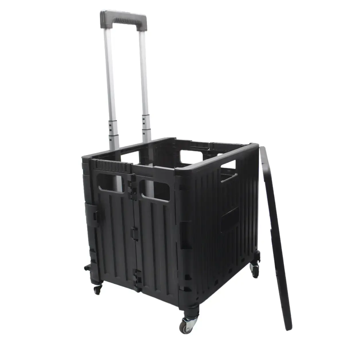 Bac pliant 35 L avec roulettes et poignée télescopique – chariot caisse mobile - Porte-blocs, Sacoches, Trolleys-2