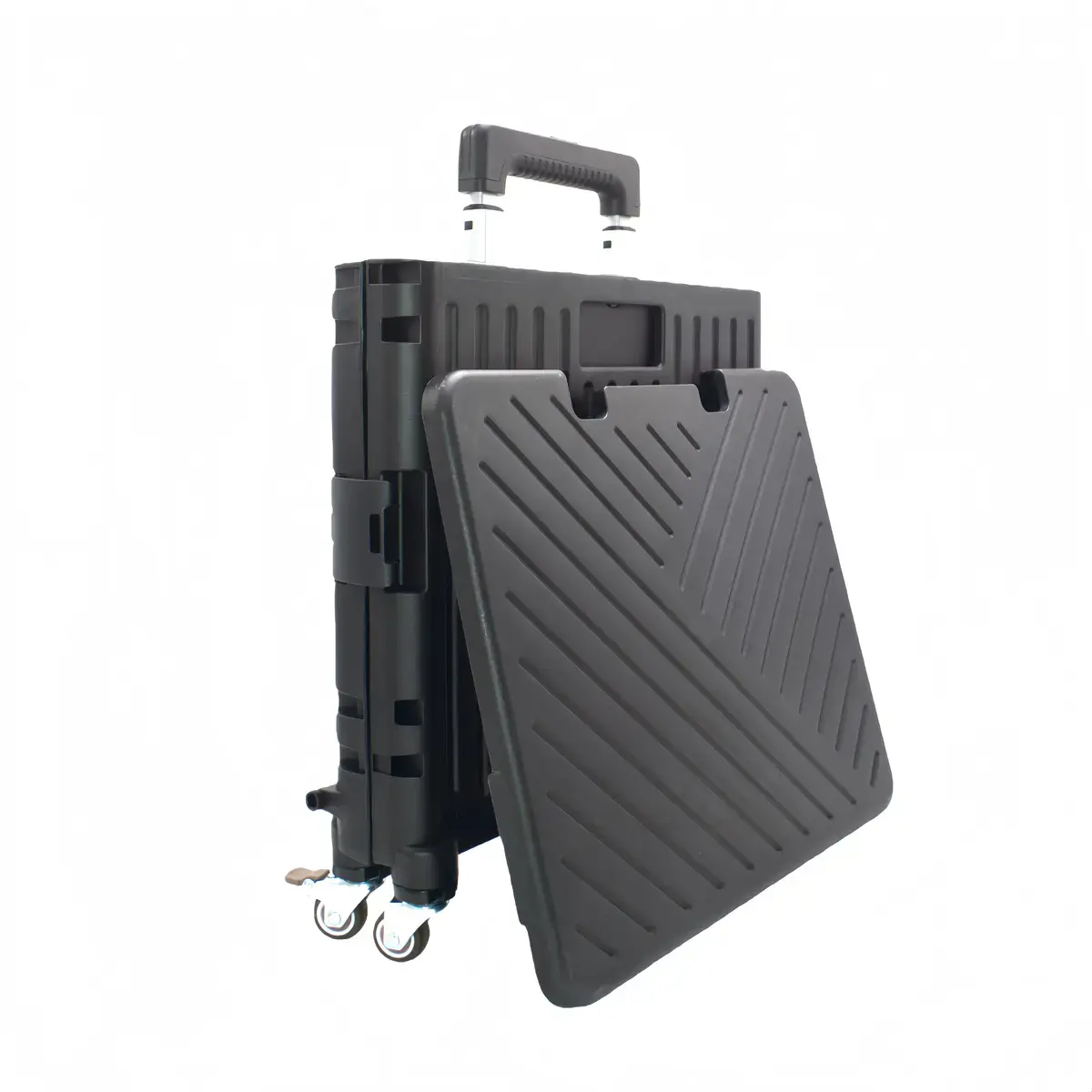 Bac pliant 35 L avec roulettes et poignée télescopique – chariot caisse mobile - Porte-blocs et Porte-documents-5
