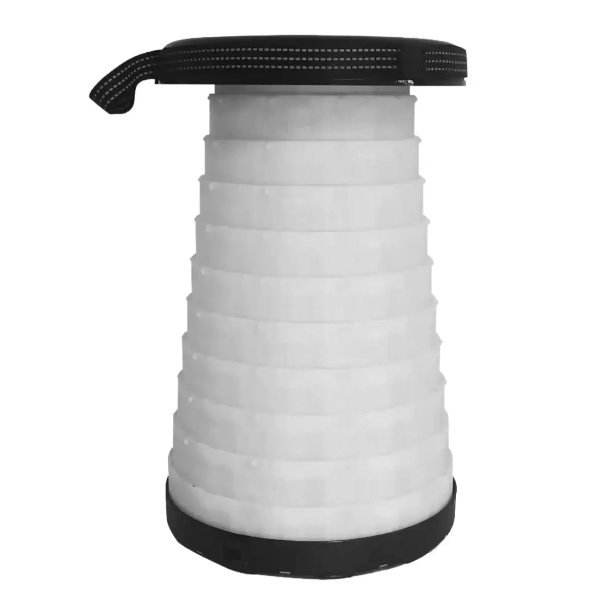 Tabouret télescopique pliant lumineux plastique Ø25cm H42cm - Tabouret pliant portable - Tabouret retractable - Tabourets marchepieds-2