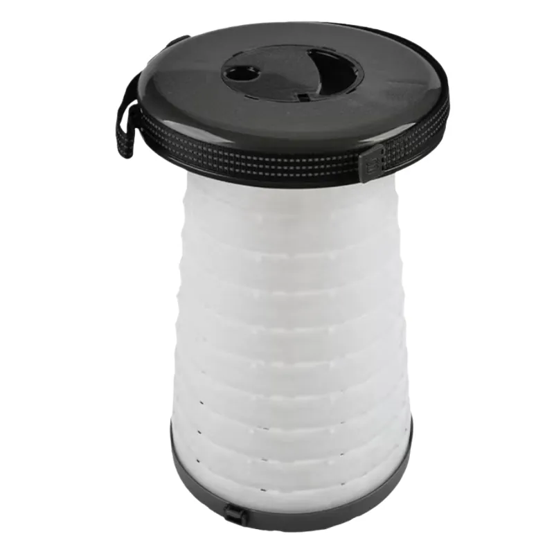 Tabouret télescopique pliant lumineux plastique Ø25cm H42cm - Tabouret pliant portable - Tabouret retractable - Tabourets marchepieds-4