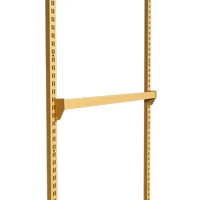 Barre de charge - Or - L 60 cm - section tube 30 x15 mm - Ligne Square 25 or-2