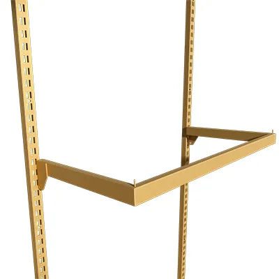 Barre de penderie - Or - L 60 cm - Ligne Square 25 or-2