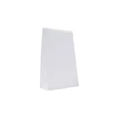 Pochettes cadeaux pelliculées blanc brillant 10+4,5x16cm - Paquet de 50 - Pochettes cadeaux luxe