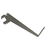 Console inclinable pour tablettes 7 x 28,7 cm - Gris - Ligne Store gris métallisé pas de 50 mm