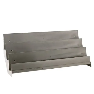 Console 3 niveaux pour tablette presse / multimédia pas de 50 mm - Ligne Store gris métallisé pas de 50 mm-3