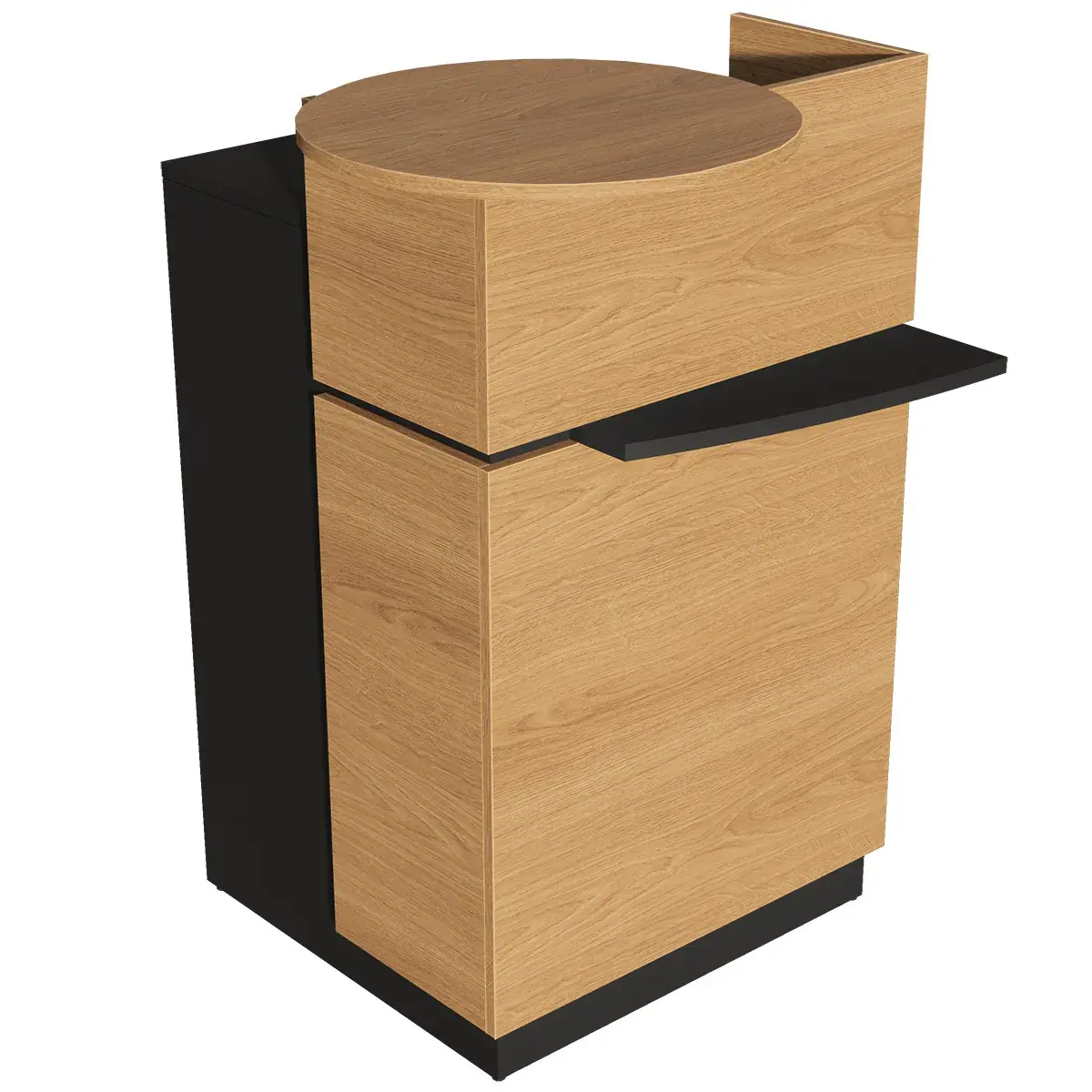 Comptoir d'accueil Soft Black - L 60,7 x H 94,5 cm - Comptoir Global-4