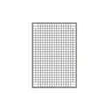 Grille avec cadre renforcé - Ligne Store gris métallisé pas de 50 mm