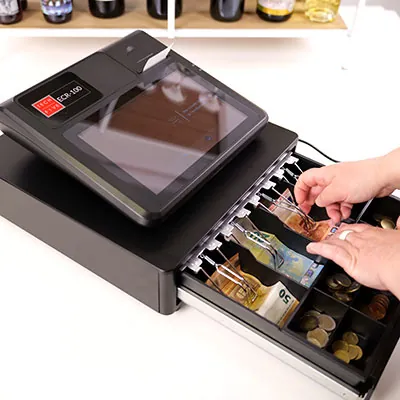Caisse enregistreuse Techfive ECR-100 avec tiroir intégré - Caisses enregistreuses-6