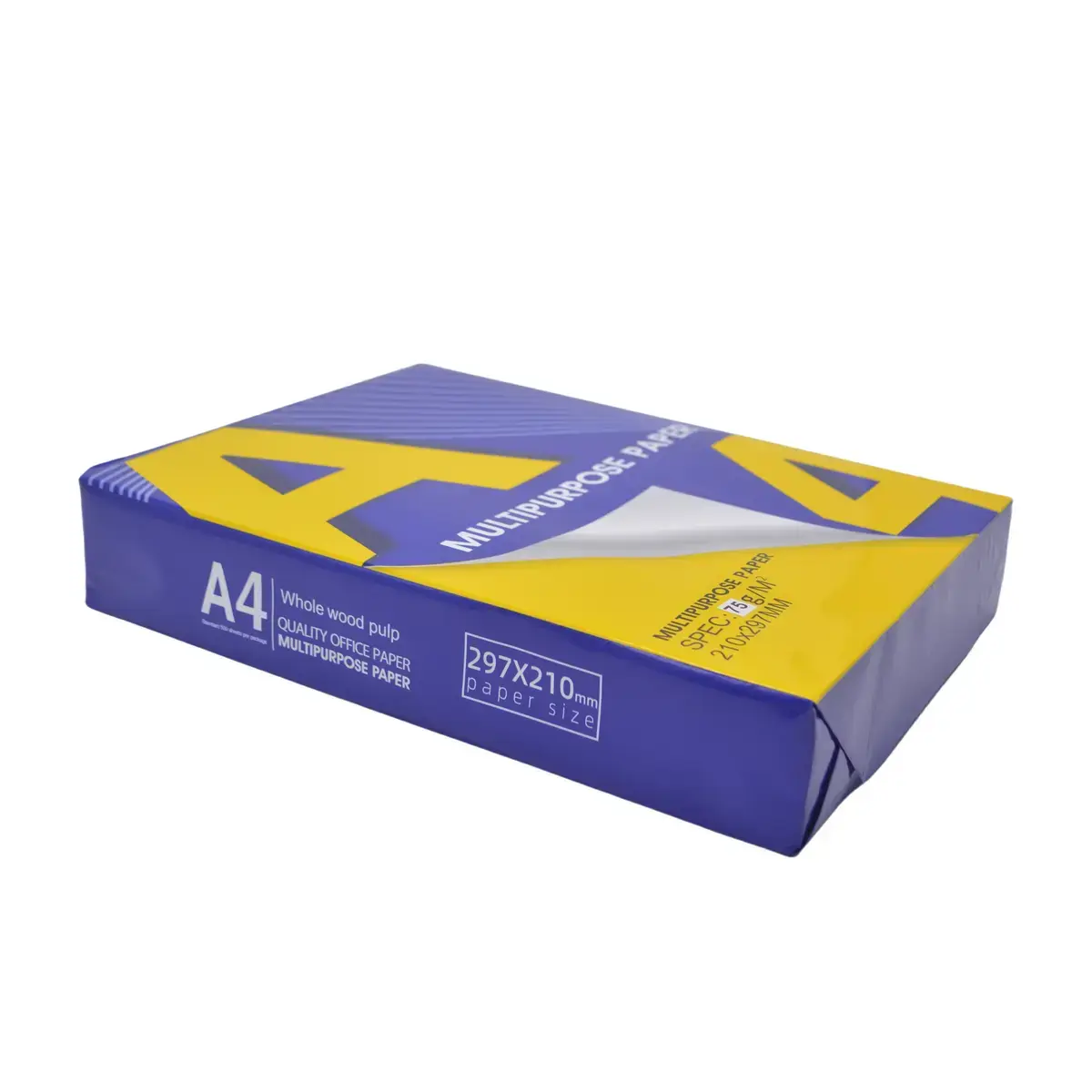 Papier blanc A4 économique 75g – Carton de 5 ramettes - Papier imprimante-2