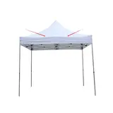 Bâche de toit pour tente pliante 300x300 cm - blanc - 300 g/m² - Tentes pliantes, Barnums pliants