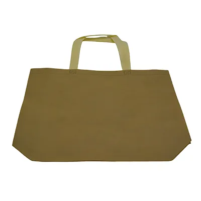 Sac cabas polypropylène non tissé écru 40+10 x 30 cm - Paquet de 20 - Sacs non tissés, Sacs polypropylène-2