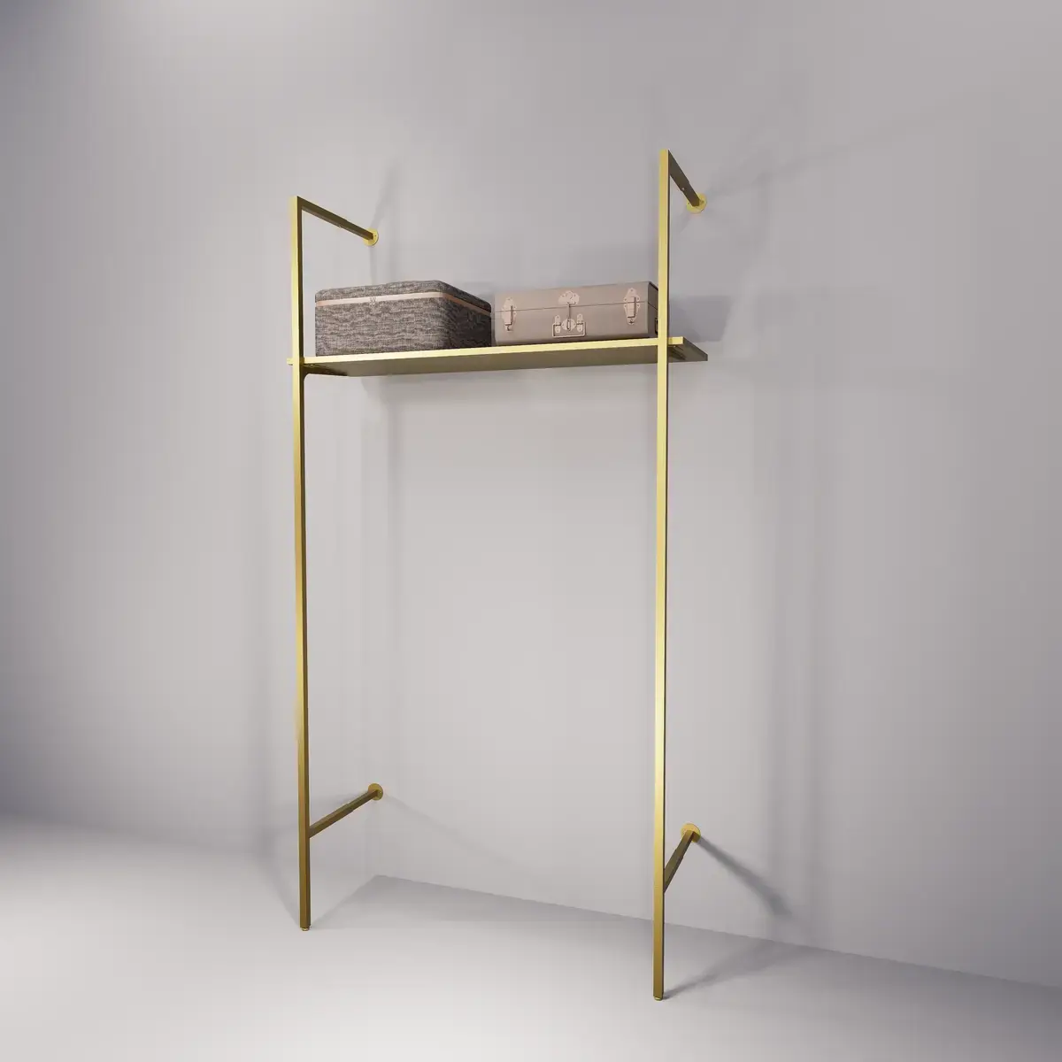 Portant - Or - L 65 x H 150 cm - Ligne Square 25 or-4