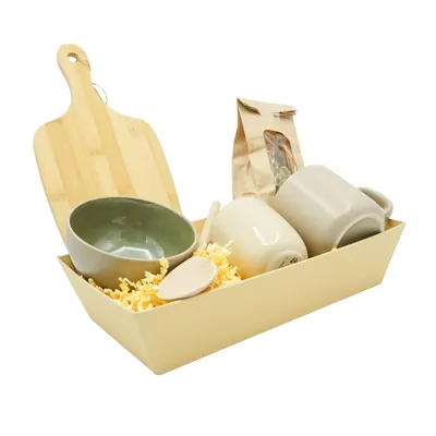 Carton rectangulaire naturel 33 x 20 x 7,4 cm, paquet de 10 - Corbeilles carton-3