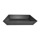 Corbeille carton rectangulaire noir 40 x 30 x 7,5 cm, paquet de 10 - Corbeilles Noël