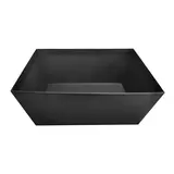 Corbeille carton carrée noir 20 x 16,5 x 7,5 cm, paquet de 10 - Corbeilles Noël