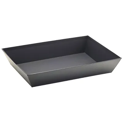 Corbeille carton rectangulaire noir 27 x 20 x 5 cm, paquet de 10 - Corbeilles carton