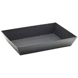 Corbeille carton rectangulaire noir 27 x 20 x 5 cm, paquet de 10 - Corbeilles Noël
