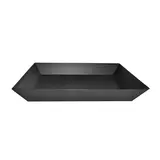 Corbeille carton rectangulaire noir 40 x 30 x 5,5 cm, paquet de 10 - Corbeilles Noël