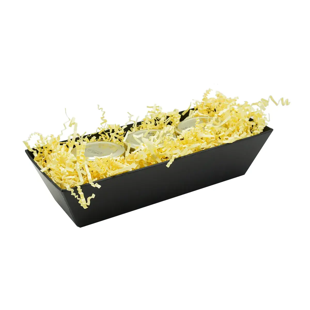Corbeille carton rectangulaire noir 24 x 10 x 6 cm, paquet de 10 - Corbeilles carton-3