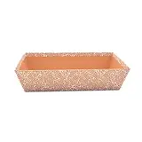 Corbeille carton rectangulaire Origami 33 x 20 x 7,5 cm cuivre / blanc, paquet de 10 - Corbeilles Noël
