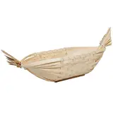 Corbeille gondole en bambou naturel 49 x 23 x 10 cm, paquet de 10 - Corbeilles bambou