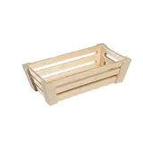 Cagette bois naturel 27 x 14 x 7 cm - Barquettes bois, Cagettes bois 