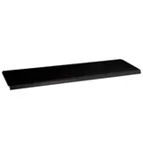 Tablette métallique noir sablé 133x37
